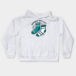 national sock day Kids Hoodie